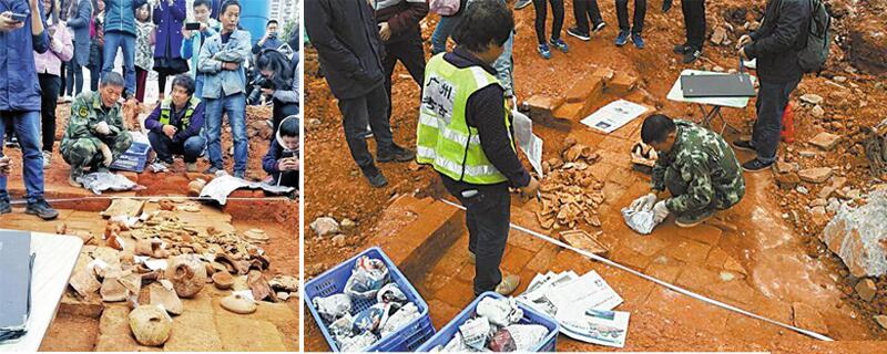 中山大學建食堂疑似挖出漢代古墓 為啥學?？偰芡诔龉拍?？